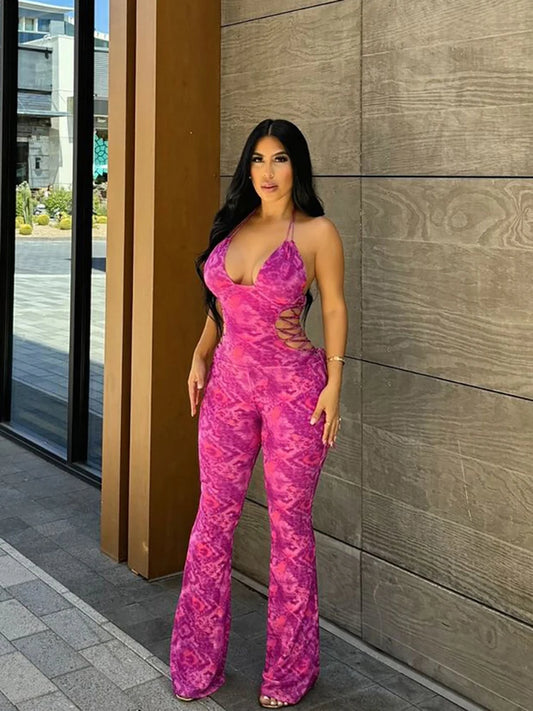 Flora Backless Jumpsuit