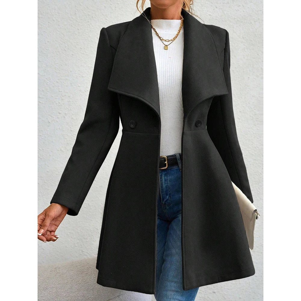 Maia Lapel Collar Coat