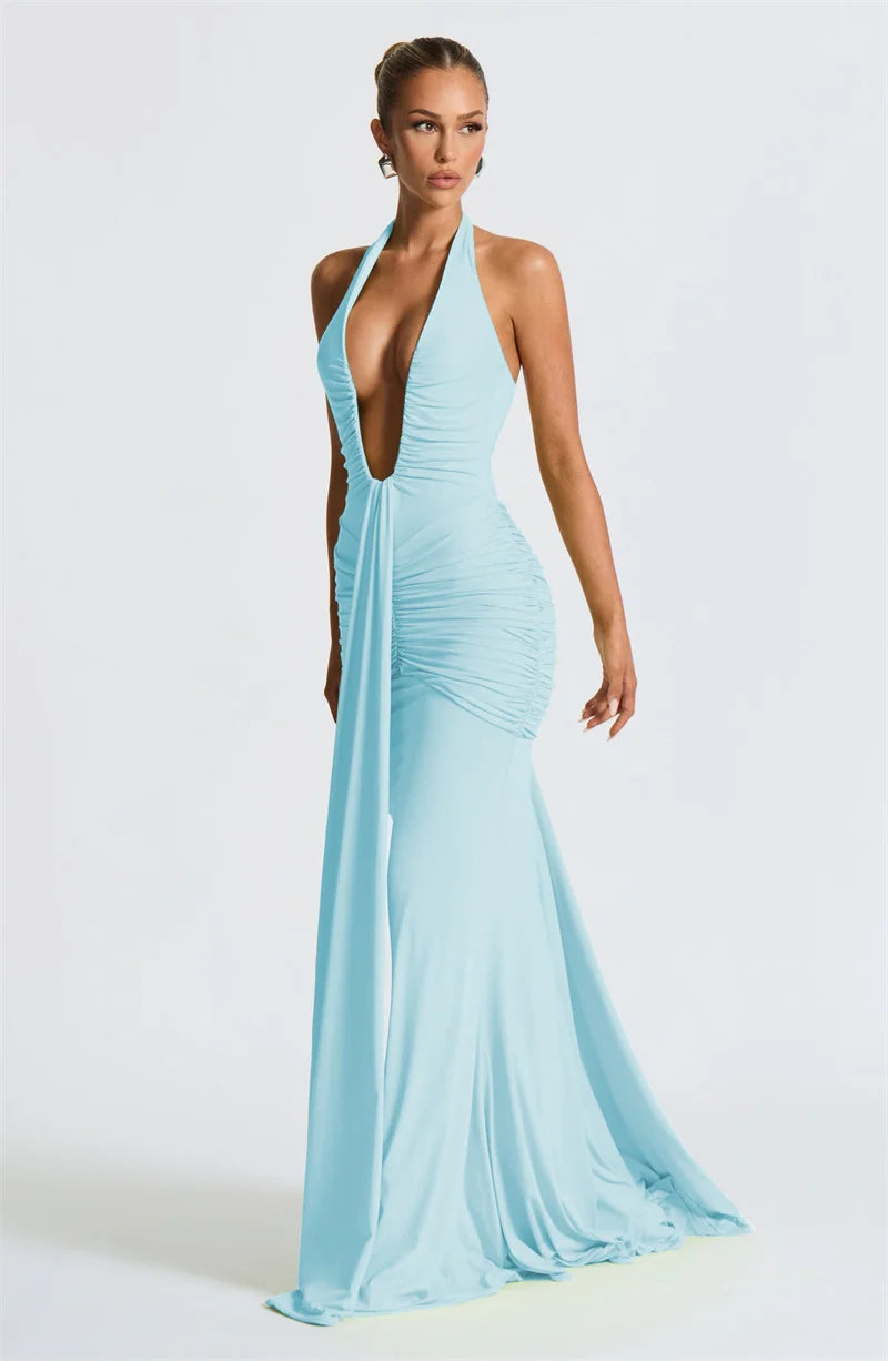 Verona Maxi Dress - Icy Blue