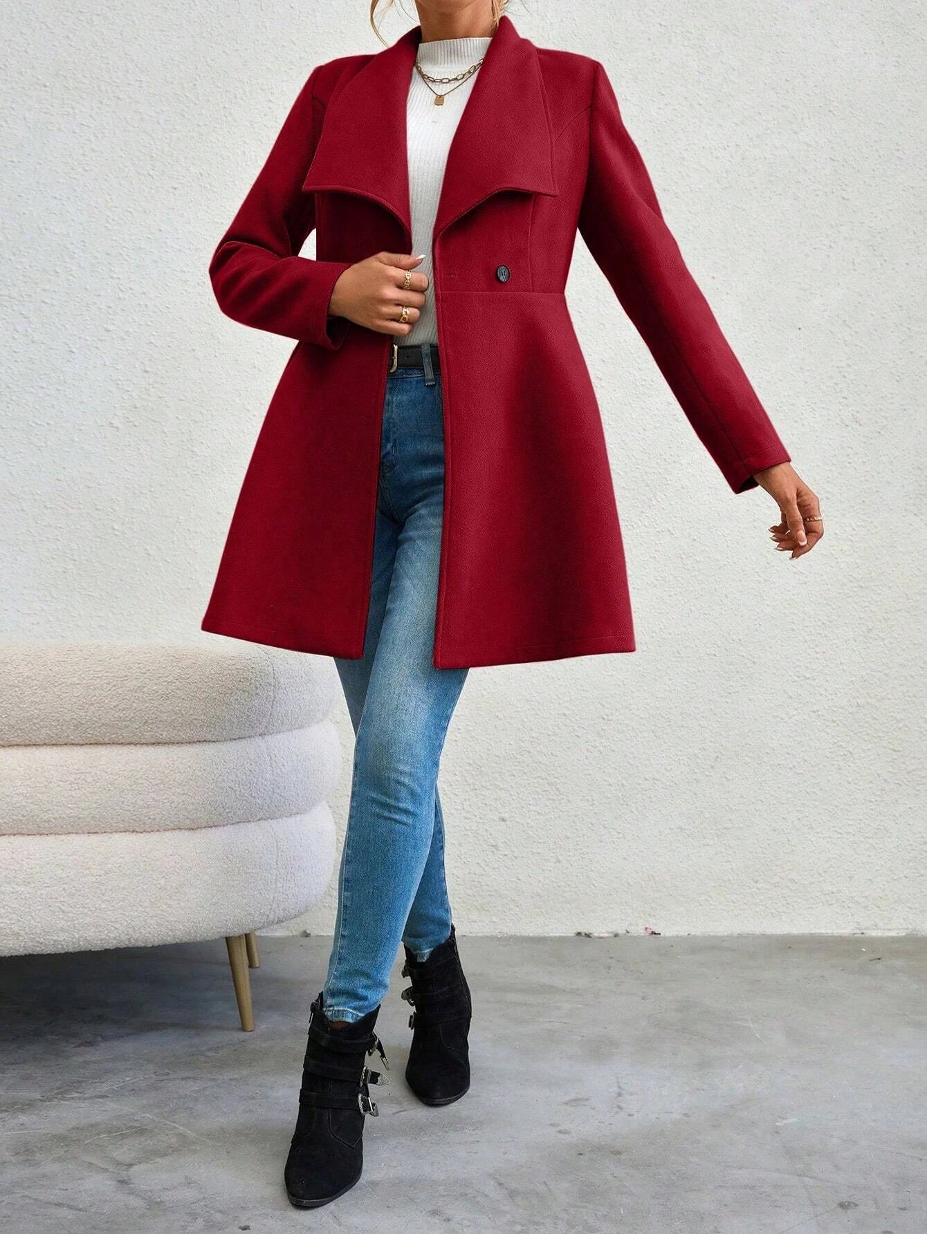 Maia Lapel Collar Coat