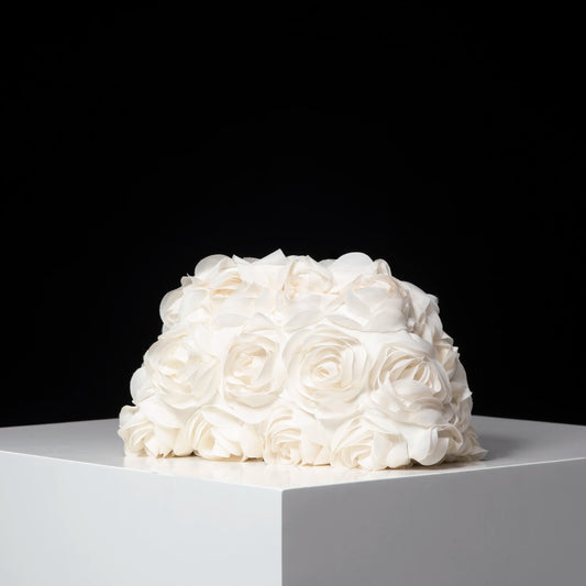 Rosabella Rose Clutch - Ivory