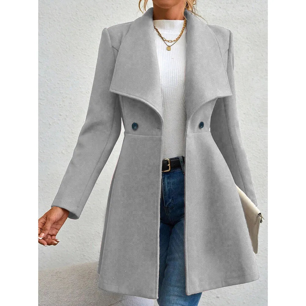 Maia Lapel Collar Coat