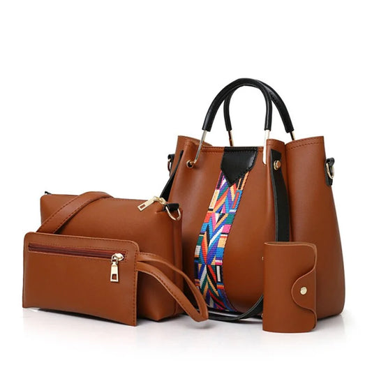 Herella PU Leather Fashion Women's Bag Set