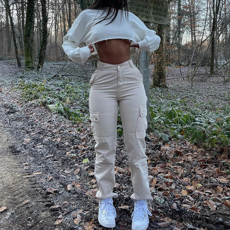 Yani Cargo High waist Wide Leg Sweatpants