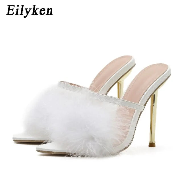 Willow Pointed Toe Slipper heels